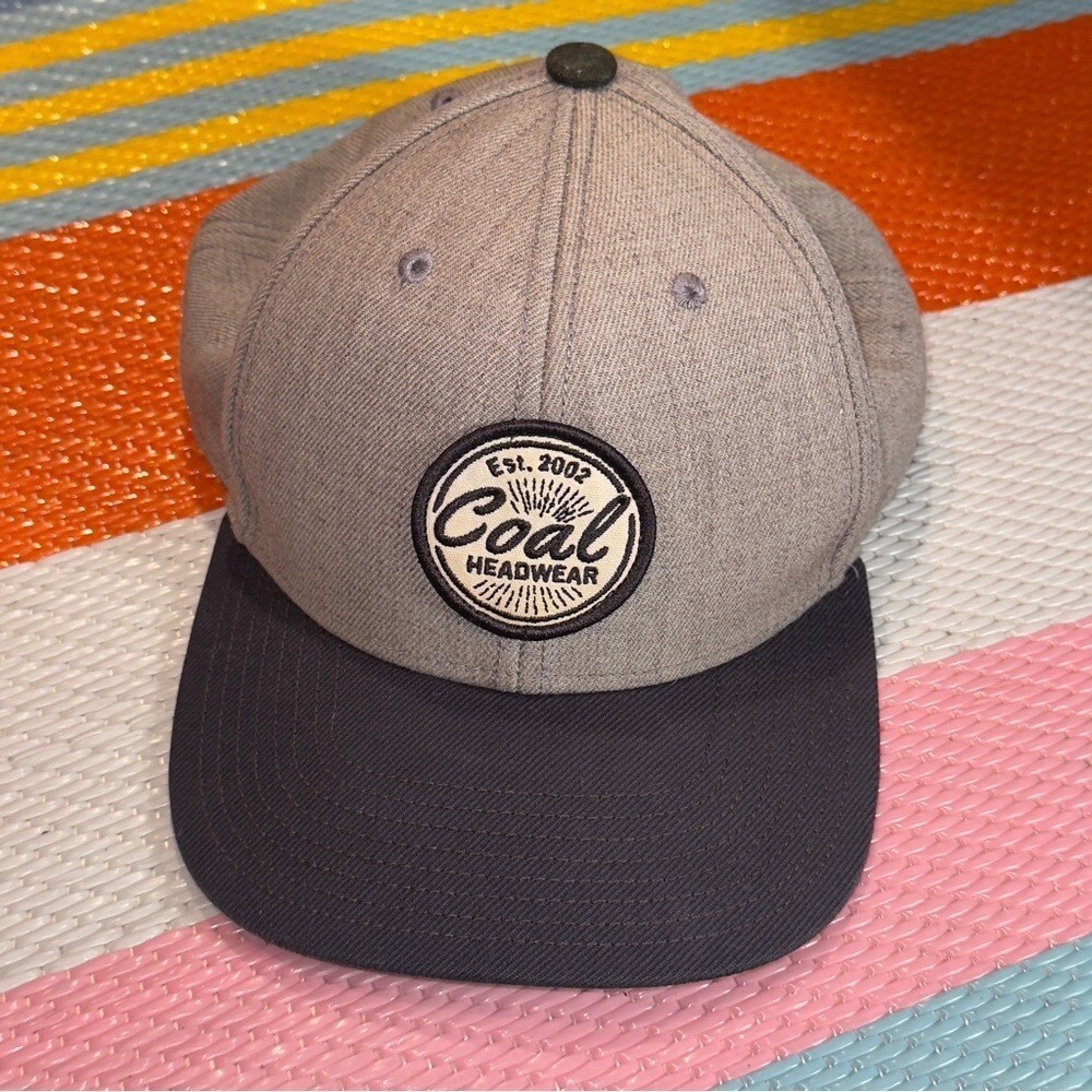Coal 2002 Headwear Gray Black Cap Hat Men‎ Size